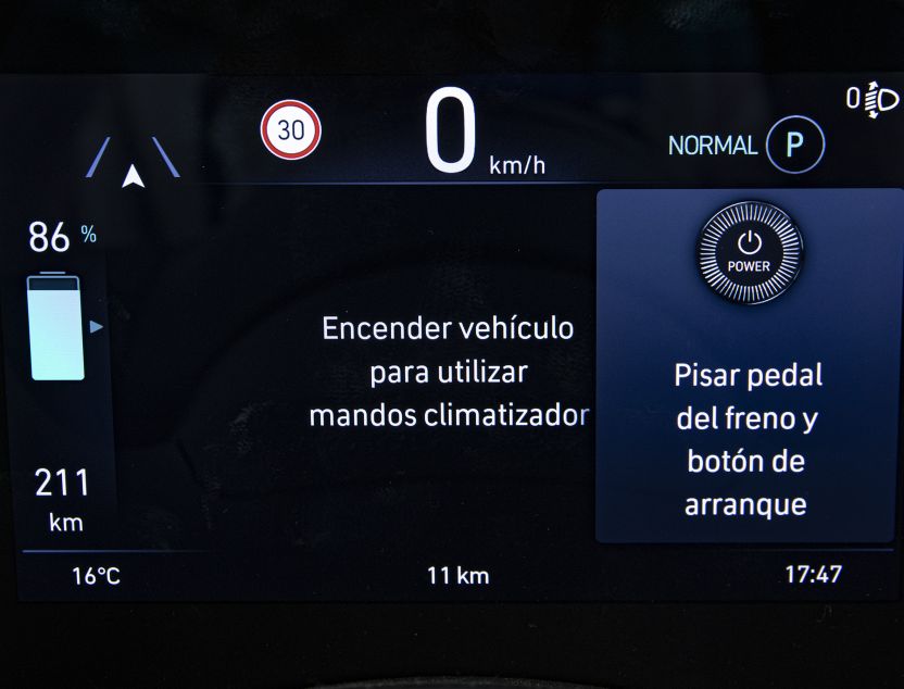 Interior de Fiat 500e